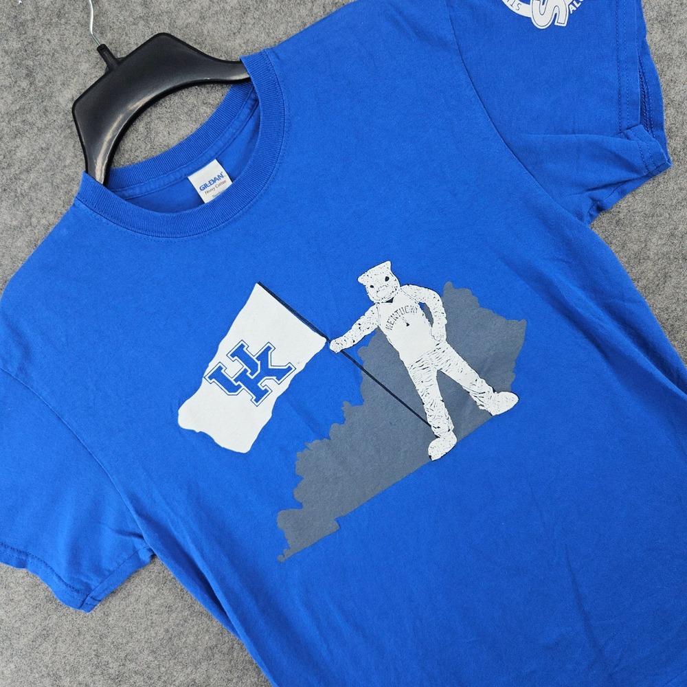 Gildan University of Kentucky T-Shirt Mens Medium Blue Mascot Traditions 2016-17